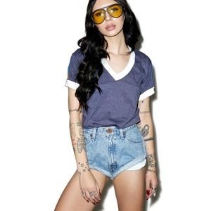 One Teaspoon Vintage Middie Bandit Shorts S NWT